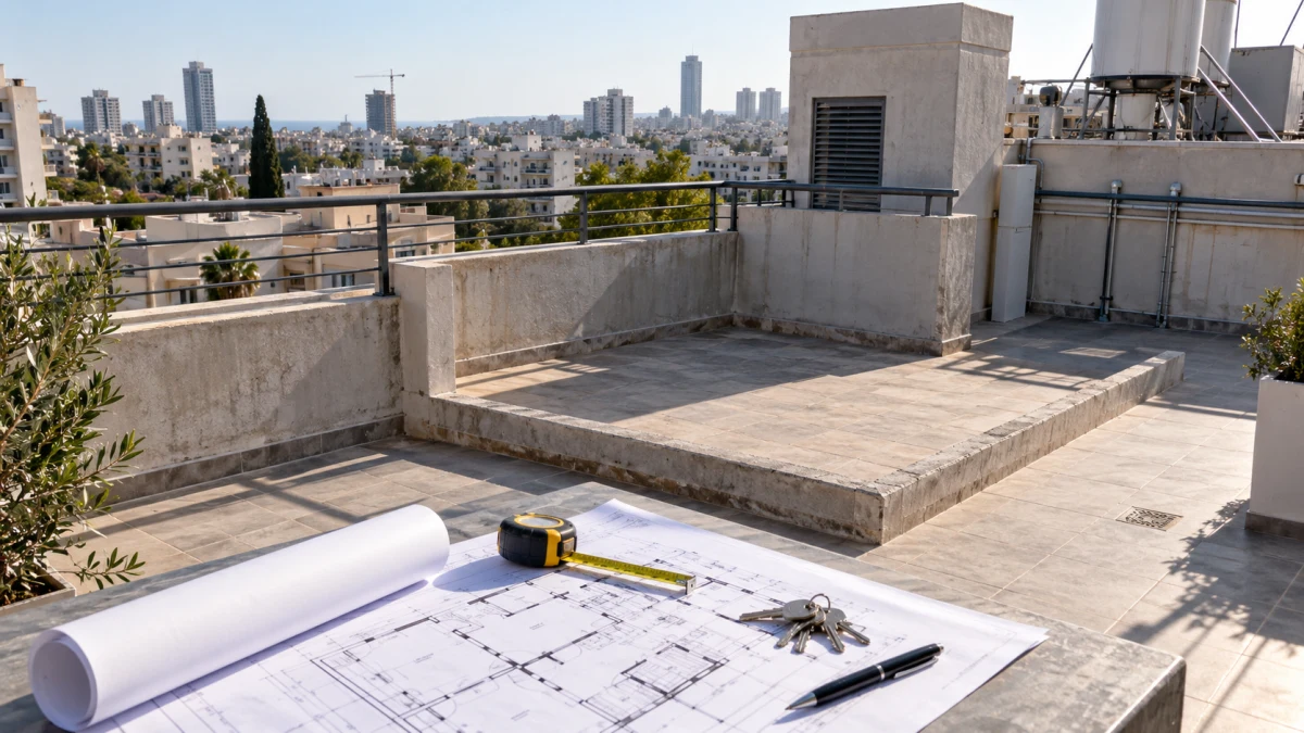 מחלוקת בעלות על שטח גג בבניין משותף