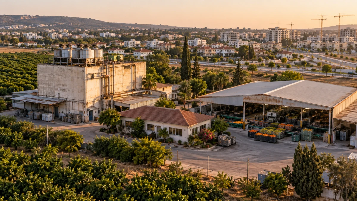 מבני מיון וקירור ותיקים בשטח חקלאי שיועד למבני ציבור