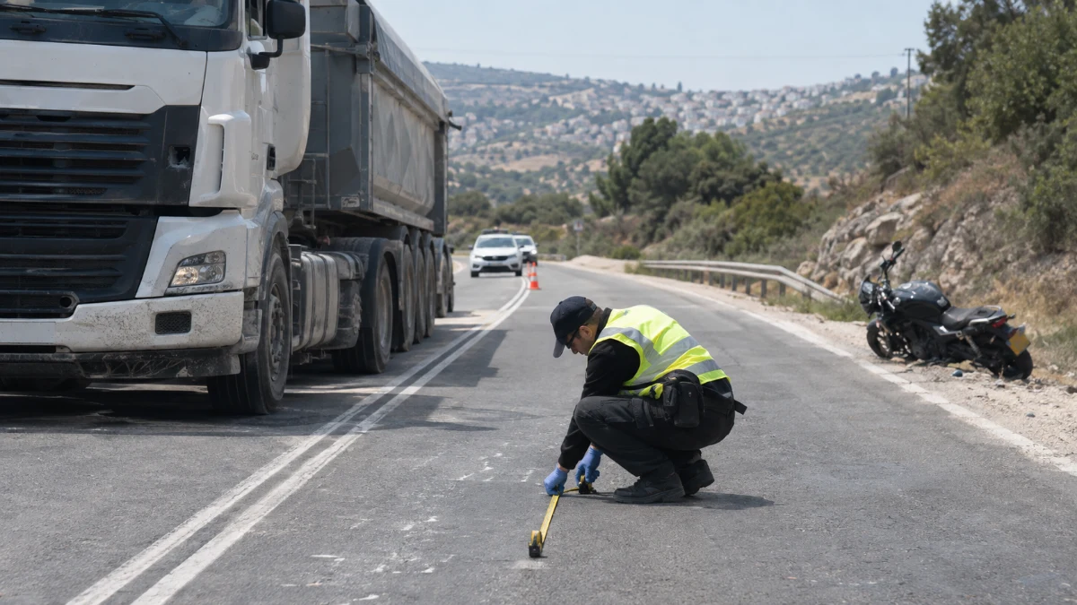 נהג משאית סטה לנתיב הנגדי ופגע באופנוע: בית המשפט גזר 7 חודשי פסילה ופיצוי