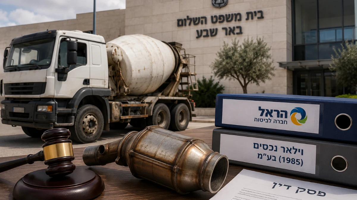 ביטוח הראל ווילאר נכסים חויבו לשלם 54 אלף שקל לבעל משאית לאחר שהתנערו מחו"ד שמאי מטעמן