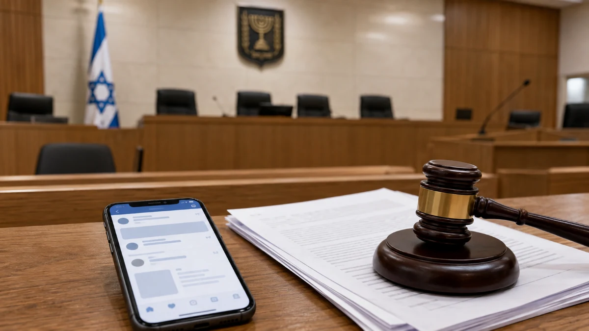 סרטון פייסבוק שפורסם בחניית לשכת ההוצאה לפועל בתלפיות