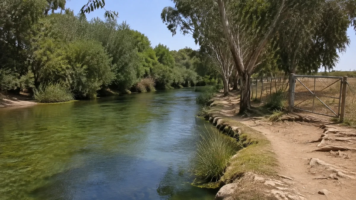 נחל האסי העובר בשטח קיבוץ ניר דוד