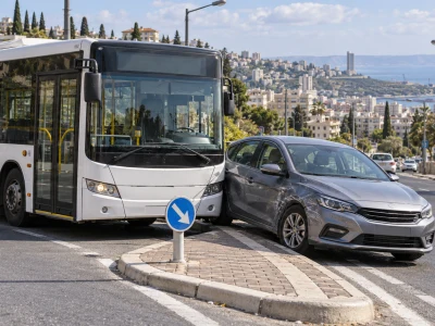 תמונה עבור נהג אוטובוס הסיט בכוונה את האוטובוס לעבר רכב ופגע בו אך נשלח רק ל-9 חודשי עבודות שירות