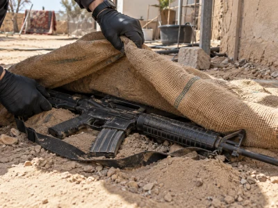 תמונה עבור החזיק M16 מתחת לשק יוטה ליד ביתו: 14 חודשי מאסר וקנס של 10,000 שקל