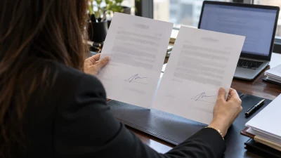 תמונה עבור הואשמה בזיוף הסכם שכר טרחה באמצעות העתקת חתימה: עורכת הדין זוכתה