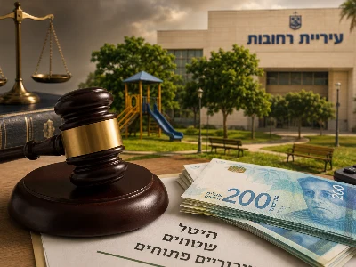 תמונה עבור עיריית רחובות תשיב כ-5.3 מיליון שקל בגין גביית יתר של היטלי שטחים ציבוריים פתוחים