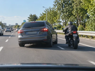 תמונה עבור טען שהאופנוע פגע בו מאחור, אך הסרטון הראה שסטה לנתיבו: התביעה נדחתה