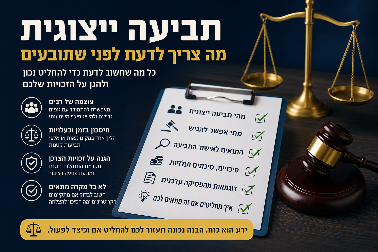 תמונה עבור תביעה ייצוגית - מה צריך לדעת